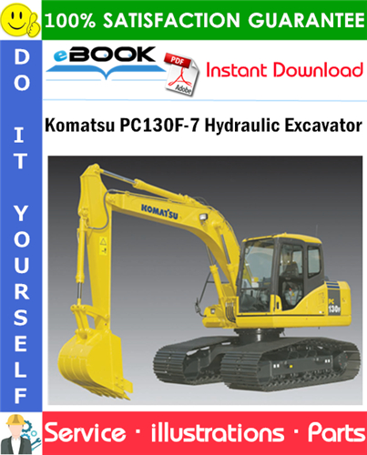 Komatsu PC130F-7 Hydraulic Excavator Parts Manual (S/N J10001 and up)