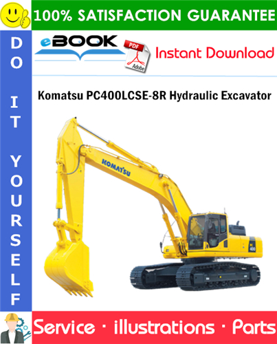 Komatsu PC400LCSE-8R Hydraulic Excavator Parts Manual (S/N J30001 and up)