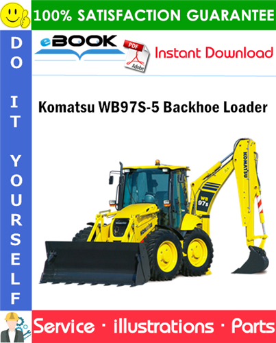 Komatsu WB97S-5 Backhoe Loader Parts Manual (S/N F50003 and up)