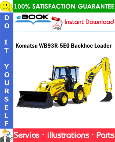 Komatsu WB93R-5E0 Backhoe Loader Parts Manual (S/N F60003 and up)