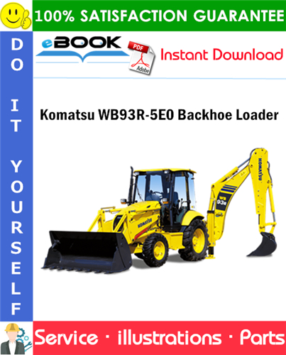 Komatsu WB93R-5E0 Backhoe Loader Parts Manual (S/N F61569 and up)