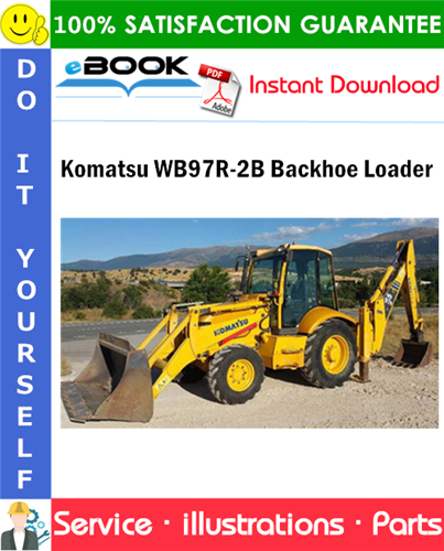 Komatsu WB97R-2B Backhoe Loader Parts Manual (S/N 97F20887 and up)