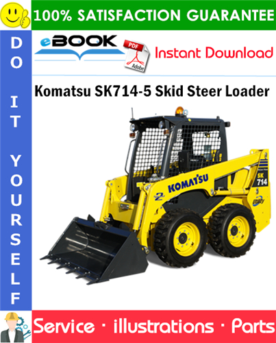 Komatsu SK714-5 Skid Steer Loader Parts Manual (S/N F04859 and up)