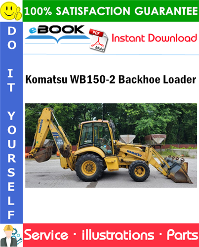 Komatsu WB150-2 Backhoe Loader Parts Manual (S/N 150F10303 and up)