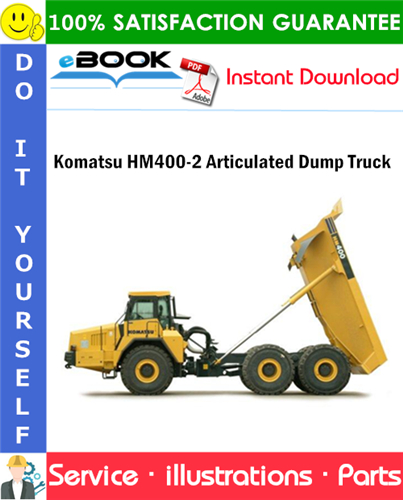 Komatsu HM400-2 Articulated Dump Truck Parts Manual (S/N A11001 and up)