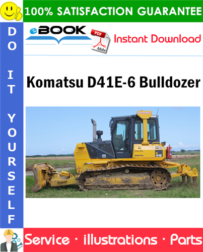 Komatsu D41E-6 Bulldozer Parts Manual (S/N B20001-B30000)