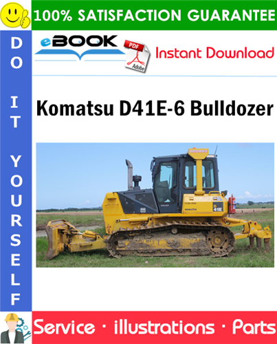 Komatsu D41E-6 Bulldozer Parts Manual (S/N B30001-B40000)