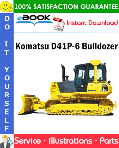 Komatsu D41P-6 Bulldozer Parts Manual (S/N B20001-B30000)