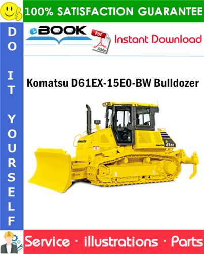 Komatsu D61EX-15E0-BW Bulldozer Parts Manual (S/N B45001 and up)