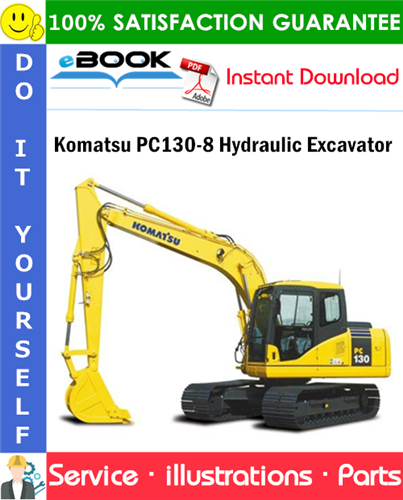 Komatsu PC130-8 Hydraulic Excavator Parts Manual (S/N B10001 and up)