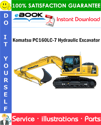 Komatsu PC160LC-7 Hydraulic Excavator Parts Manual (S/N B20001 and up)