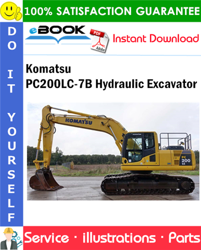 Komatsu PC200LC-7B Hydraulic Excavator Parts Manual (S/N C50001 and up)