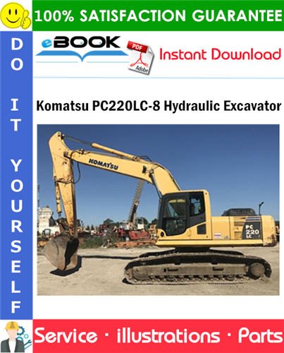 Komatsu PC220LC-8 Hydraulic Excavator Parts Manual (S/N A88001 and up)
