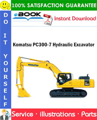Komatsu PC300-7 Hydraulic Excavator Parts Manual (S/N J20001 and up)