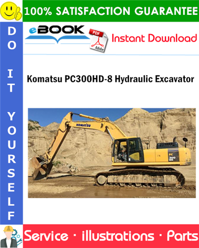 Komatsu PC300HD-8 Hydraulic Excavator Parts Manual (s/n A87001 and up)