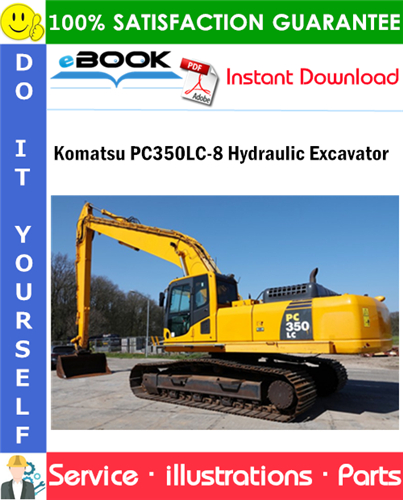 Komatsu PC350LC-8 Hydraulic Excavator Parts Manual (S/N B10001 and up)