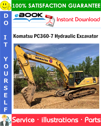 Komatsu PC360-7 Hydraulic Excavator Parts Manual (S/N 37715 and up)