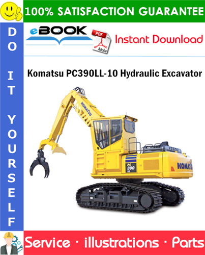 Komatsu PC390LL-10 Hydraulic Excavator Parts Manual (S/N A50601)