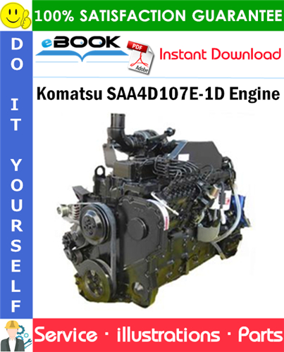 Komatsu SAA4D107E-1D Engine Parts Manual (S/N 36399067 and up)