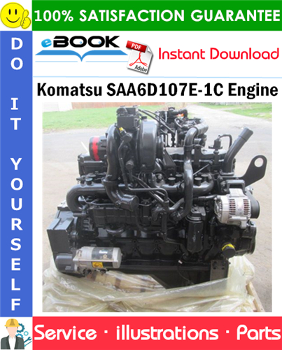 Komatsu SAA6D107E-1C Engine Parts Manual (S/N 26542663 and up)