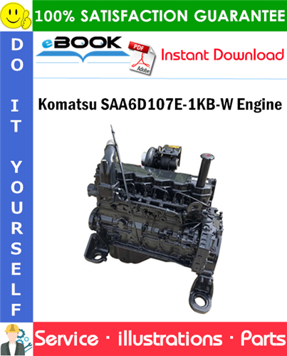Komatsu SAA6D107E-1KB-W Engine Parts Manual (S/N 30909615 and up)