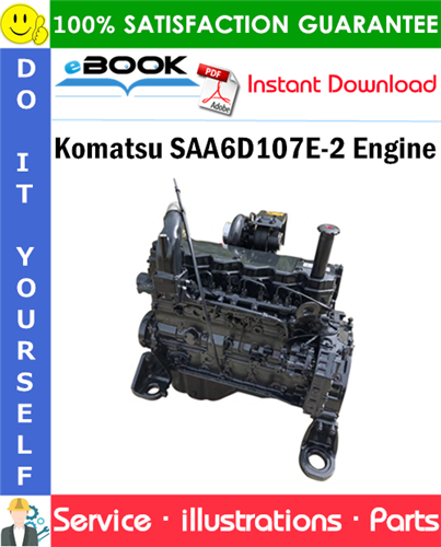 Komatsu SAA6D107E-2 Engine Parts Manual (S/N 26600164 and up)