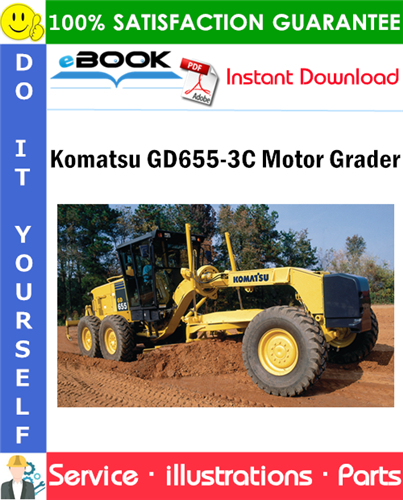 Komatsu GD655-3C Motor Grader Parts Manual (S/N B15001 and up)