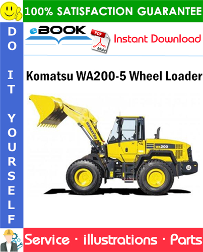 Komatsu WA200-5 Wheel Loader Parts Manual (S/N B10001 and up)