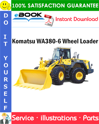 Komatsu WA380-6 Wheel Loader Parts Manual (S/N A53001 and up)