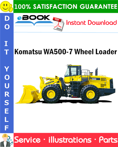 Komatsu WA500-7 Wheel Loader Parts Manual (S/N A94001 and up)
