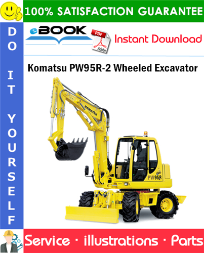 Komatsu PW95R-2 Wheeled Excavator Parts Manual (S/N 21D0220079 and up)