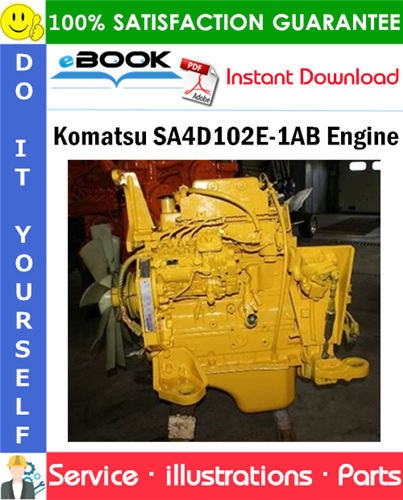 Komatsu SA4D102E-1AB Engine Parts Manual (S/N 21240928 and up)