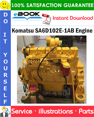 Komatsu SA6D102E-1AB Engine Parts Manual (S/N 21180000 and up)