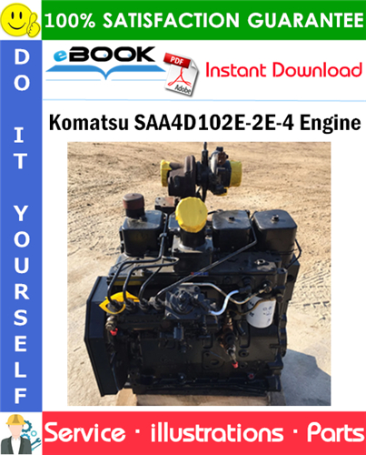 Komatsu SAA4D102E-2E-4 Engine Parts Manual (S/N 26274903 and up)