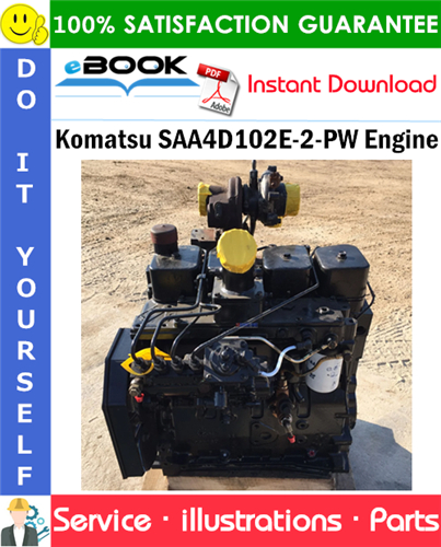 Komatsu SAA4D102E-2-PW Engine Parts Manual (S/N 21535567 and up)