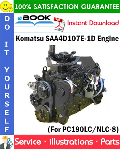 Komatsu SAA4D107E-1D Engine Parts Manual (S/N 21872538 and up)