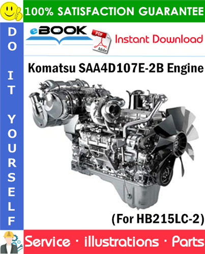 Komatsu SAA4D107E-2B Engine Parts Manual (S/N 22140192 and up)