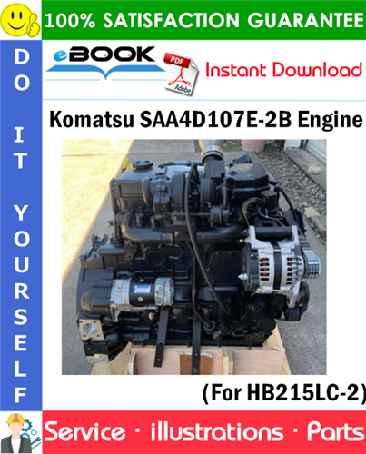 Komatsu SAA4D107E-2B Engine Parts Manual (S/N 26603261 and up)