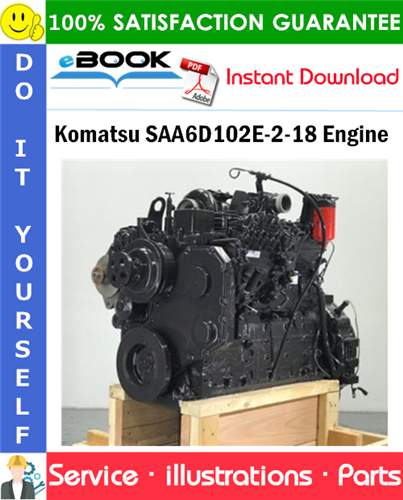 Komatsu SAA6D102E-2-18 Engine Parts Manual (S/N 21494941 and up)