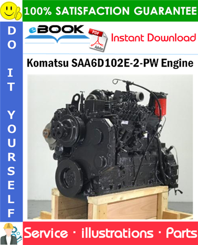 Komatsu SAA6D102E-2-PW Engine Parts Manual (S/N 21494941 and up)