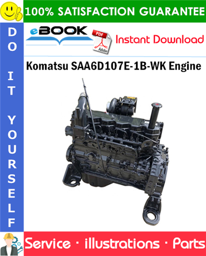 Komatsu SAA6D107E-1B-WK Engine Parts Manual (S/N 21664045 and up)