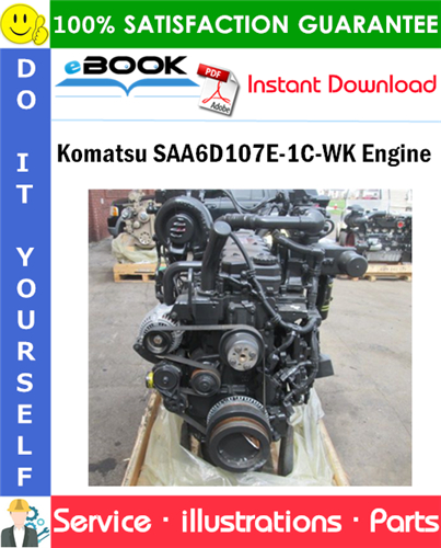 Komatsu SAA6D107E-1C-WK Engine Parts Manual (S/N 21686905 and up)