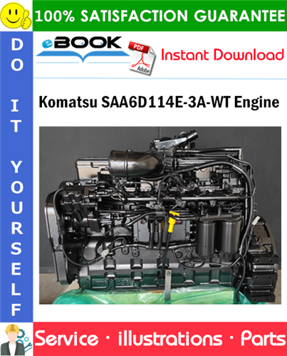 Komatsu SAA6D114E-3A-WT Engine Parts Manual (S/N 26850001 and up)
