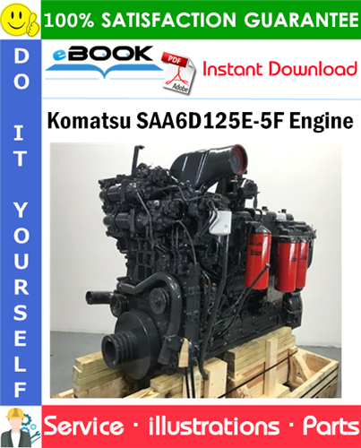 Komatsu SAA6D125E-5F Engine Parts Manual (S/N 560001 and up)
