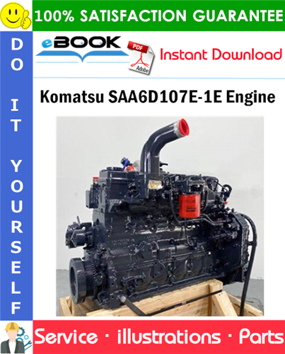 Komatsu SAA6D107E-1E Engine Parts Manual (S/N 21711506 and up)