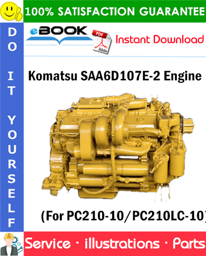 Komatsu SAA6D107E-2 Engine Parts Manual (S/N 21857281 and up)