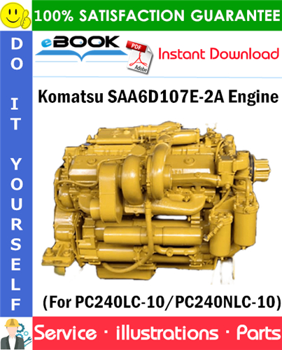 Komatsu SAA6D107E-2A Engine Parts Manual (S/N 22008976 and up)