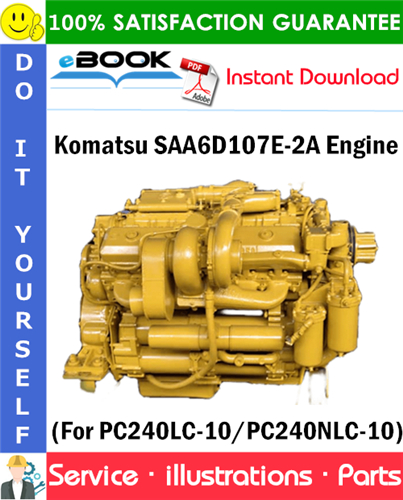 Komatsu SAA6D107E-2A Engine Parts Manual (S/N 26600001 and up)