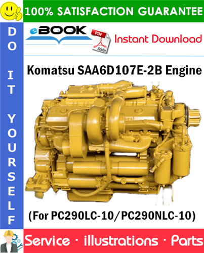 Komatsu SAA6D107E-2B Engine Parts Manual (S/N 26600006 and up)