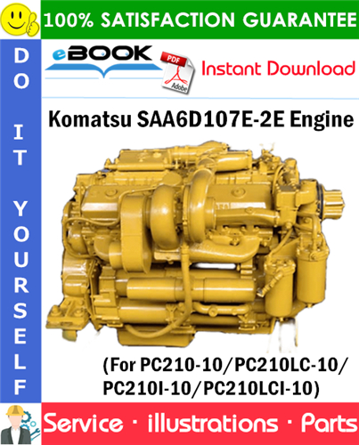 Komatsu SAA6D107E-2E Engine Parts Manual (S/N 21857281 and up)